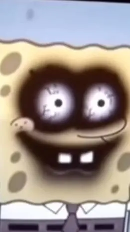 ai character: cursed sponge background