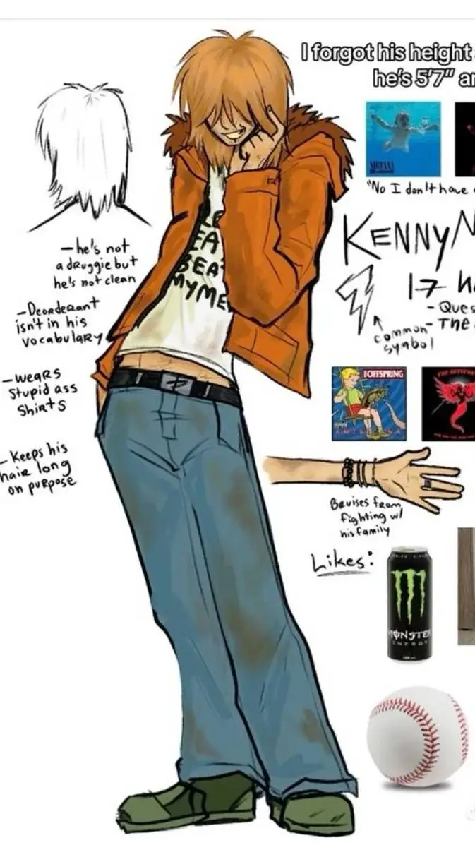 ai character: кенни background