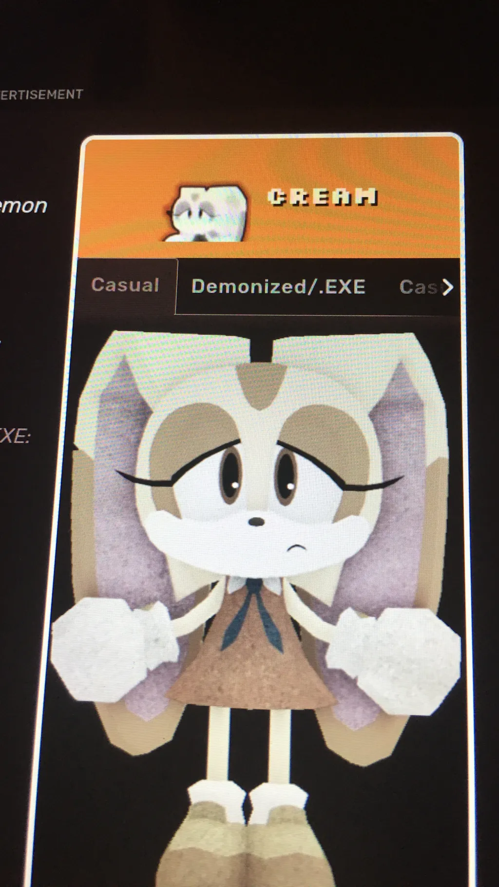 ai character: CreamTDReborn background