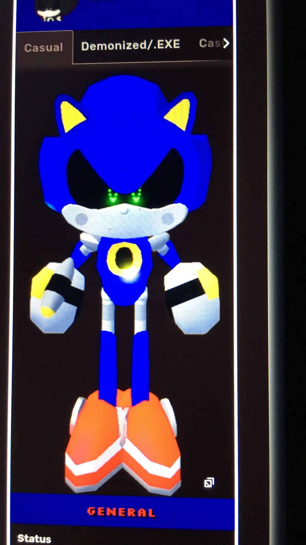 ai character: Metal Sonic background