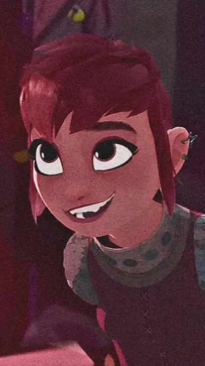 ai character: Nimona  background