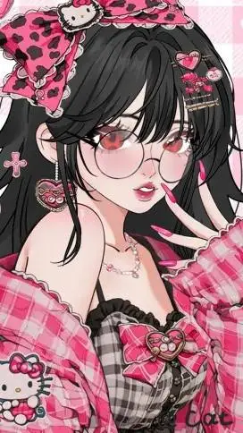 ai character: Hello kitty  background