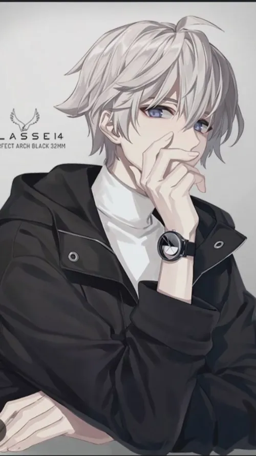 ai character: Gray background