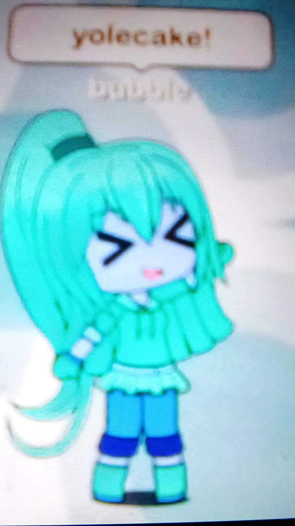 ai character: Bubble background
