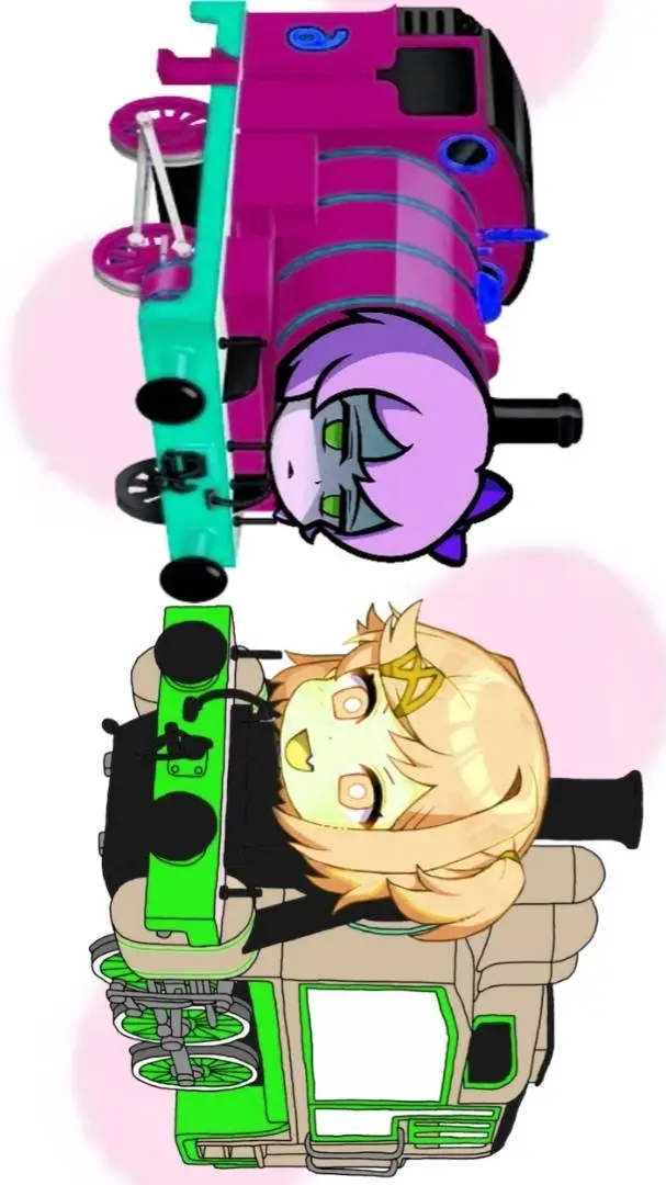 ai character: Katie and Caramel background
