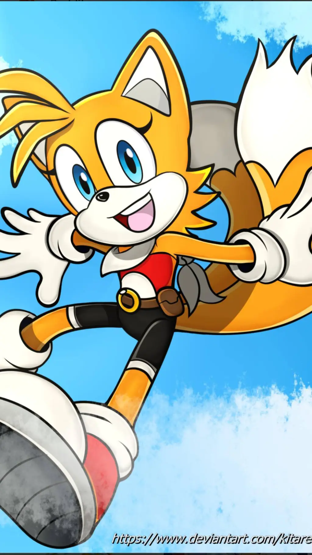 ai character: tails female  background