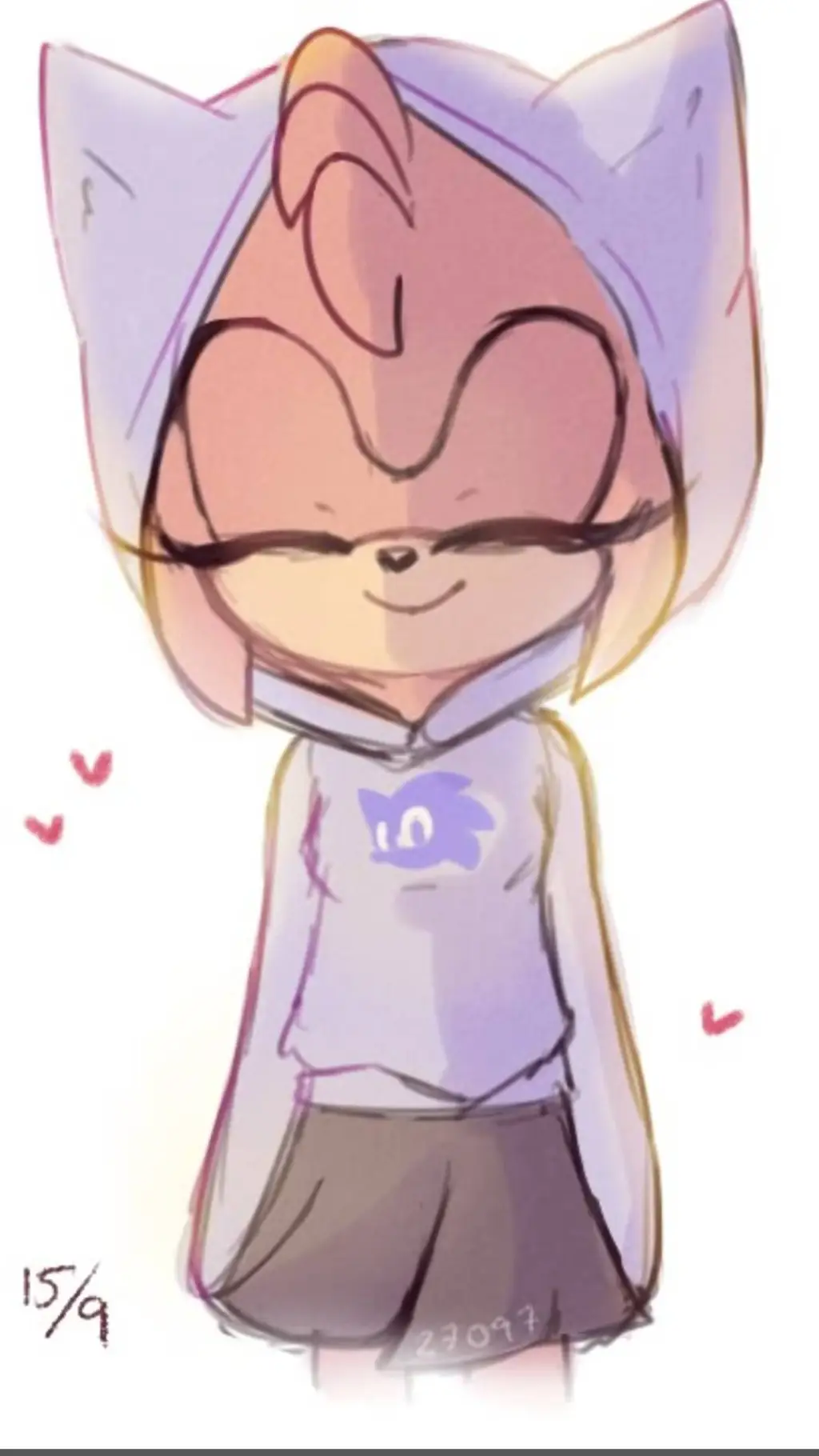 ai character: Amy rose background