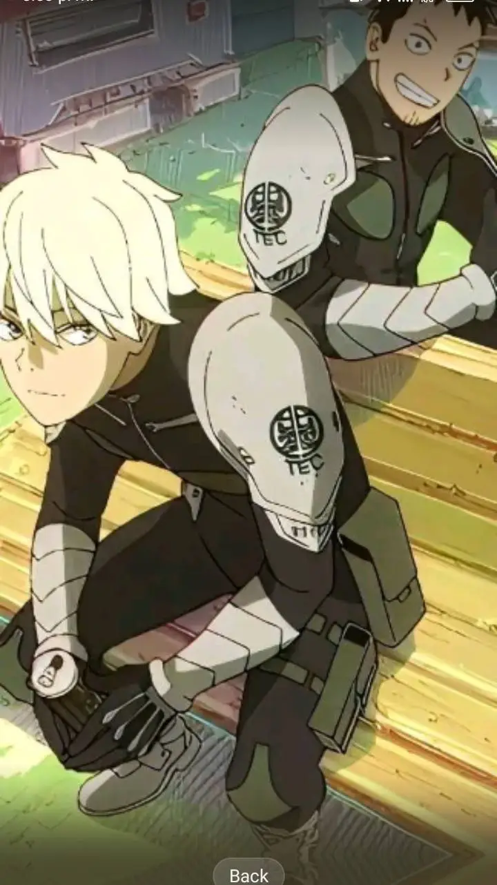 ai character: kajiu número 8 background