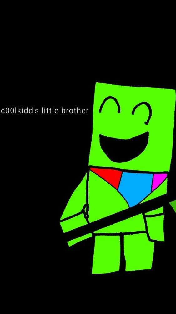 ai character: greendud background