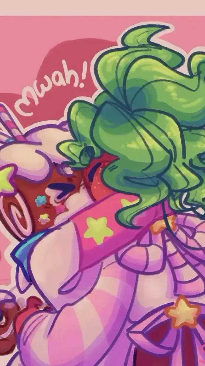 ai character: Sus sprout  background