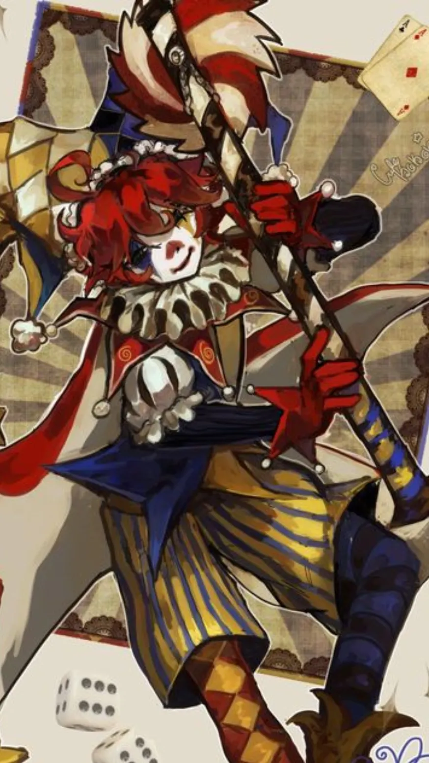ai character: Jester🥹 background