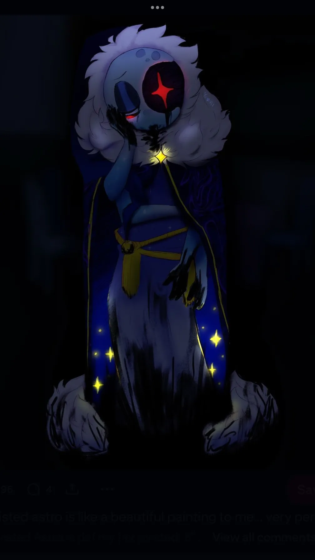 ai character: Astro (twisted) background