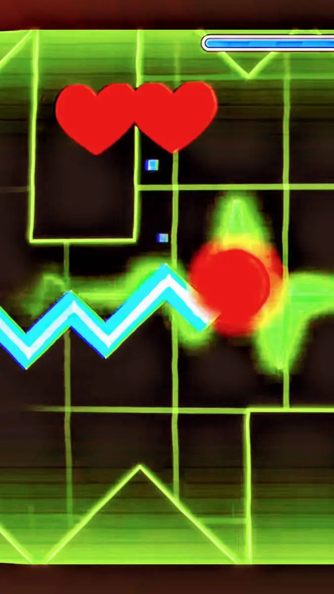 ai character: GEOMETRY DASH background