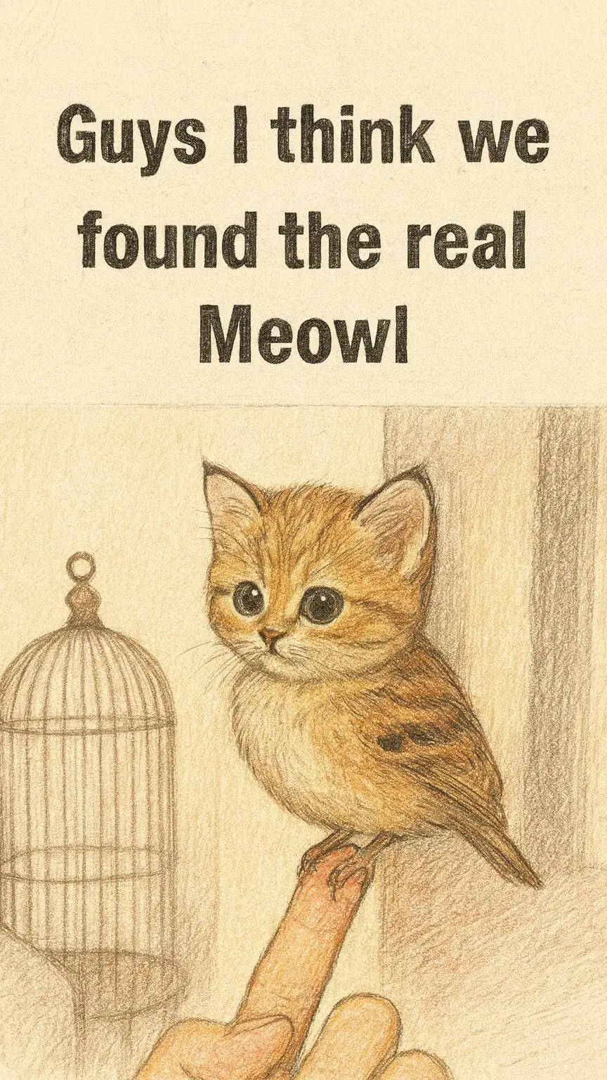 ai character: Meowl background