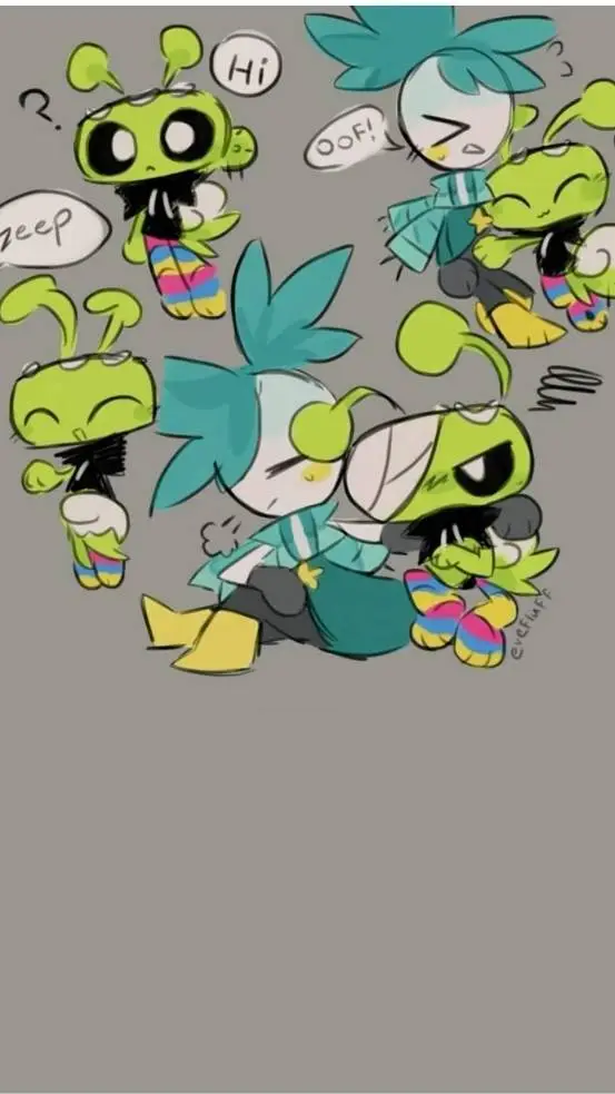 ai character: cosmo x sprout  background