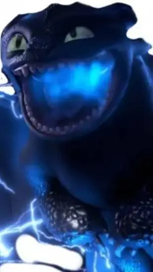 ai character: toothless (super) background