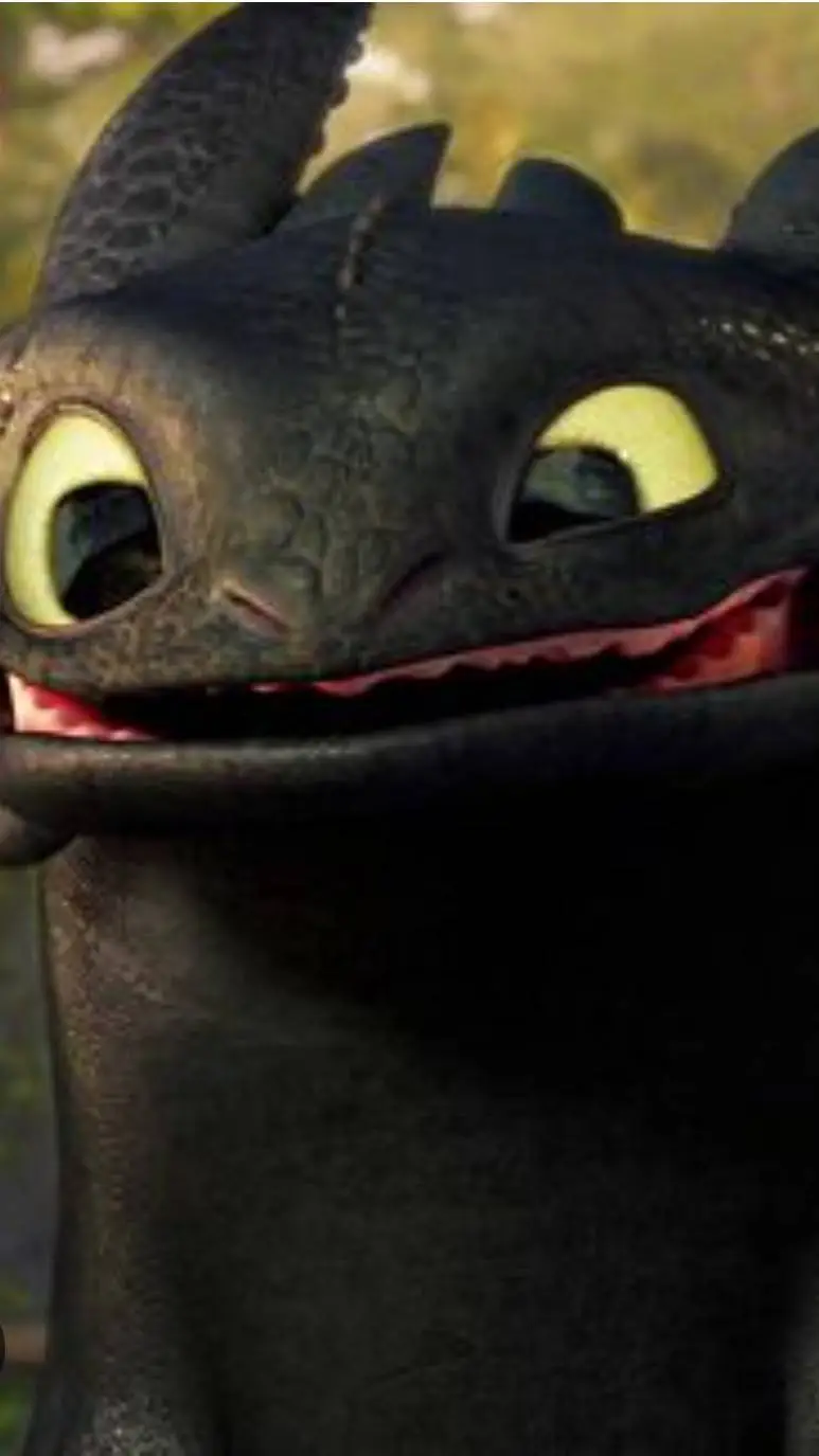 ai character: toothless  background