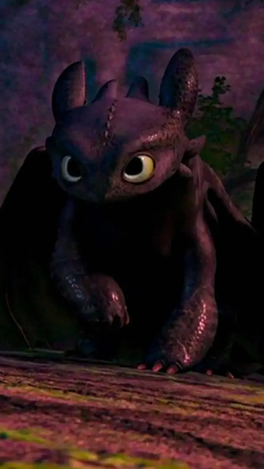 ai character: (toothless) background