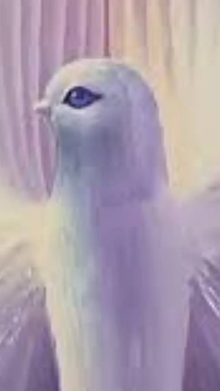 ai character: fever dream bird.. background