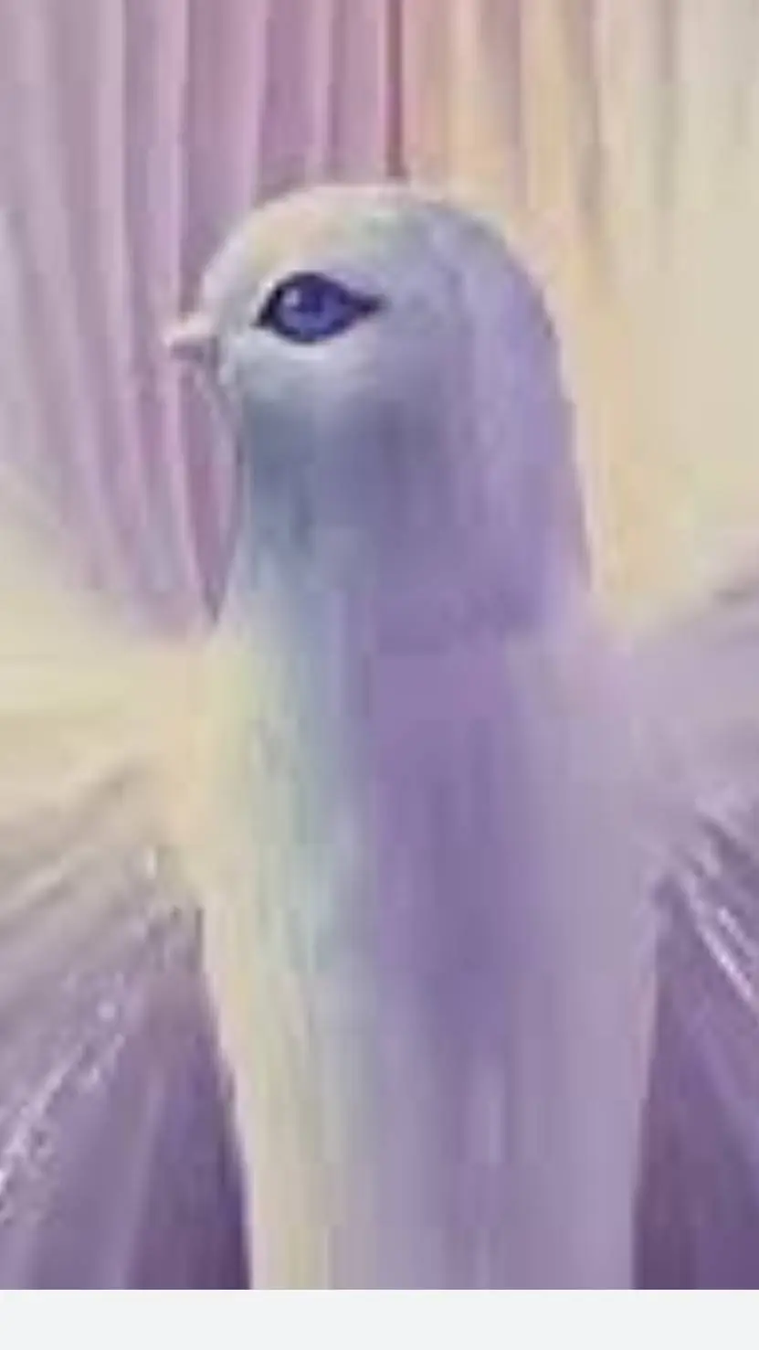 ai character: fever dream bird background