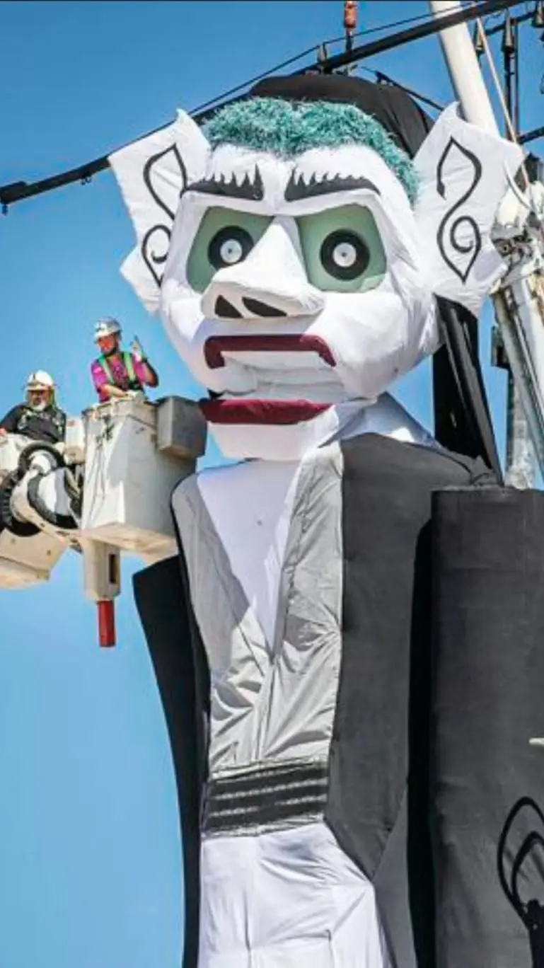 ai character: Zozobra 2023 background