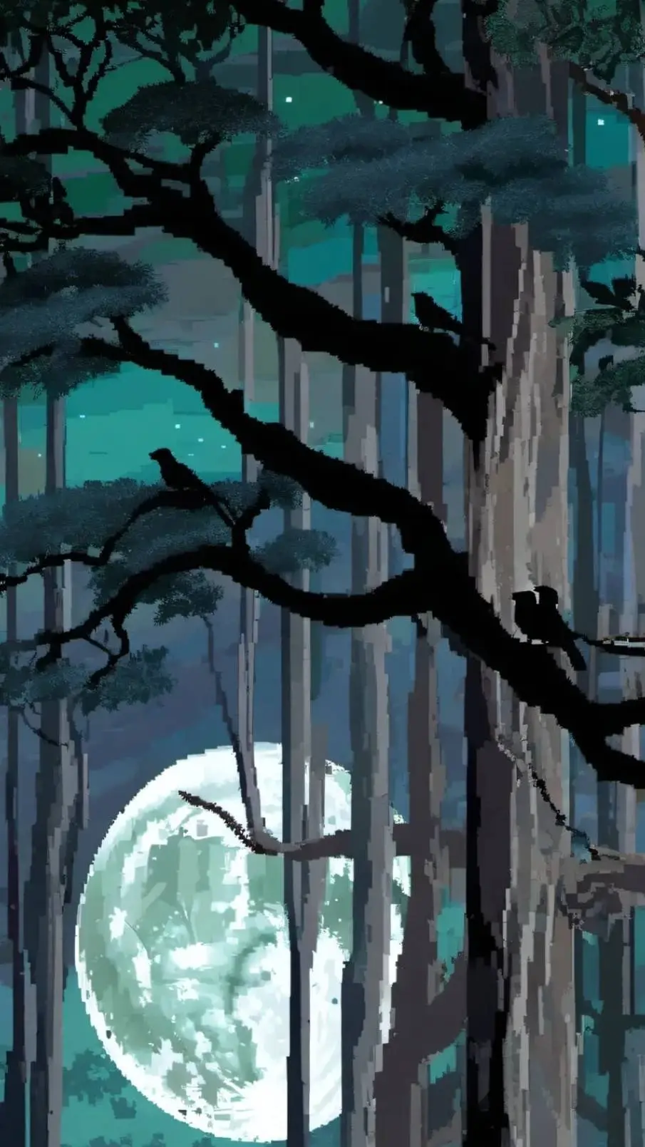 ai character: Forest walk♡ background