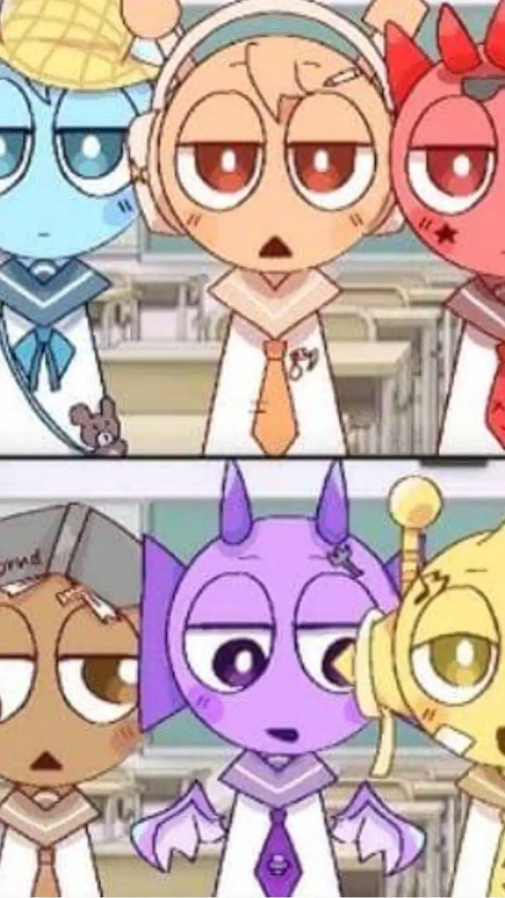 ai character: escuela sprunki background