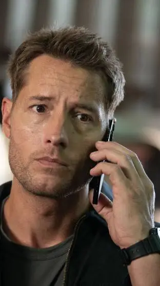 ai character: Justin Hartley  background