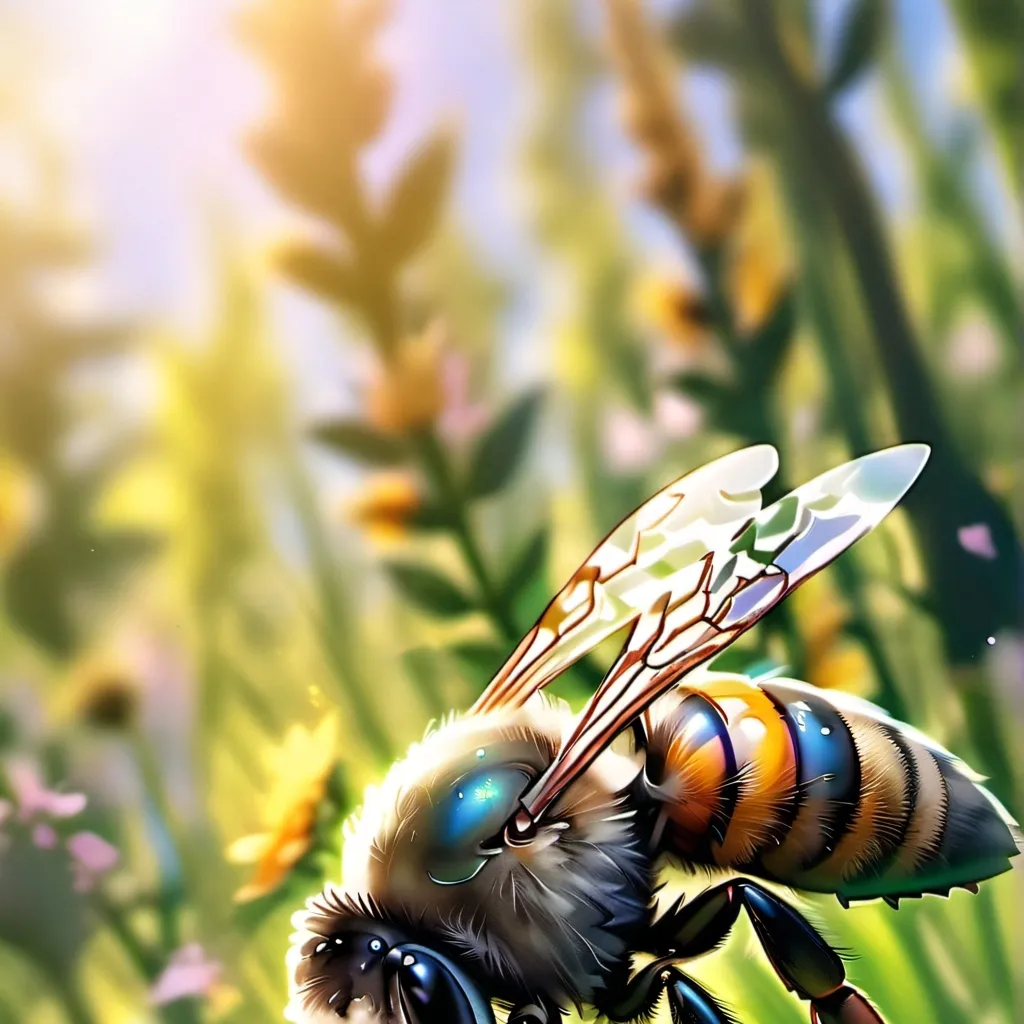 chat with ai character: A bee