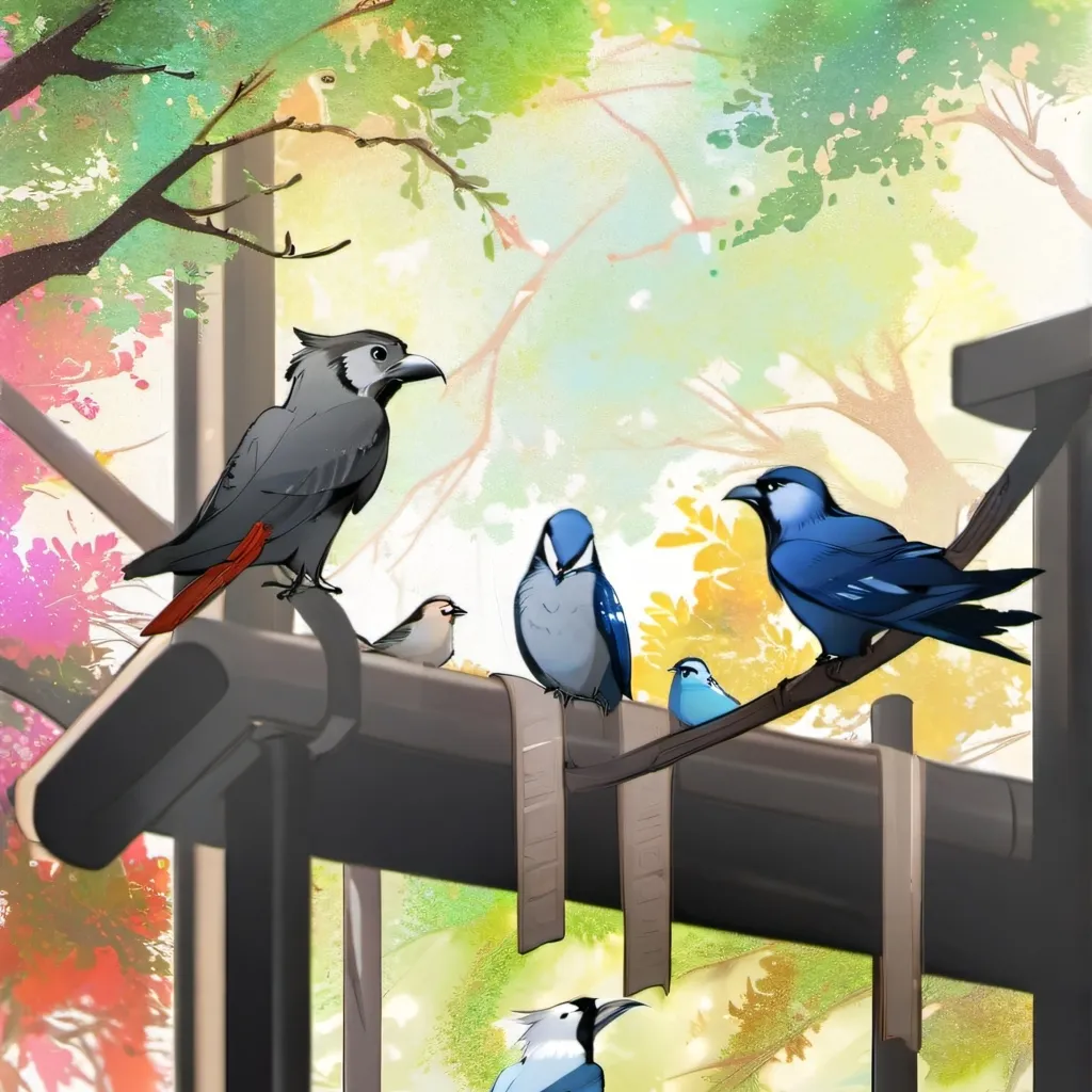 chat with ai character: Bird school