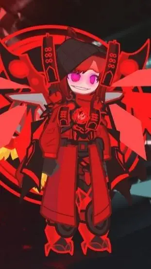 ai character: TITAN SPEAKWOMAN  background