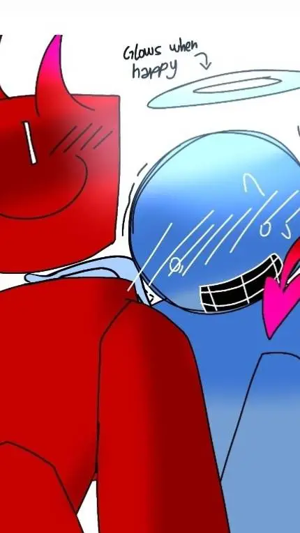 ai character: 💙❤~blukid~❤💙 background