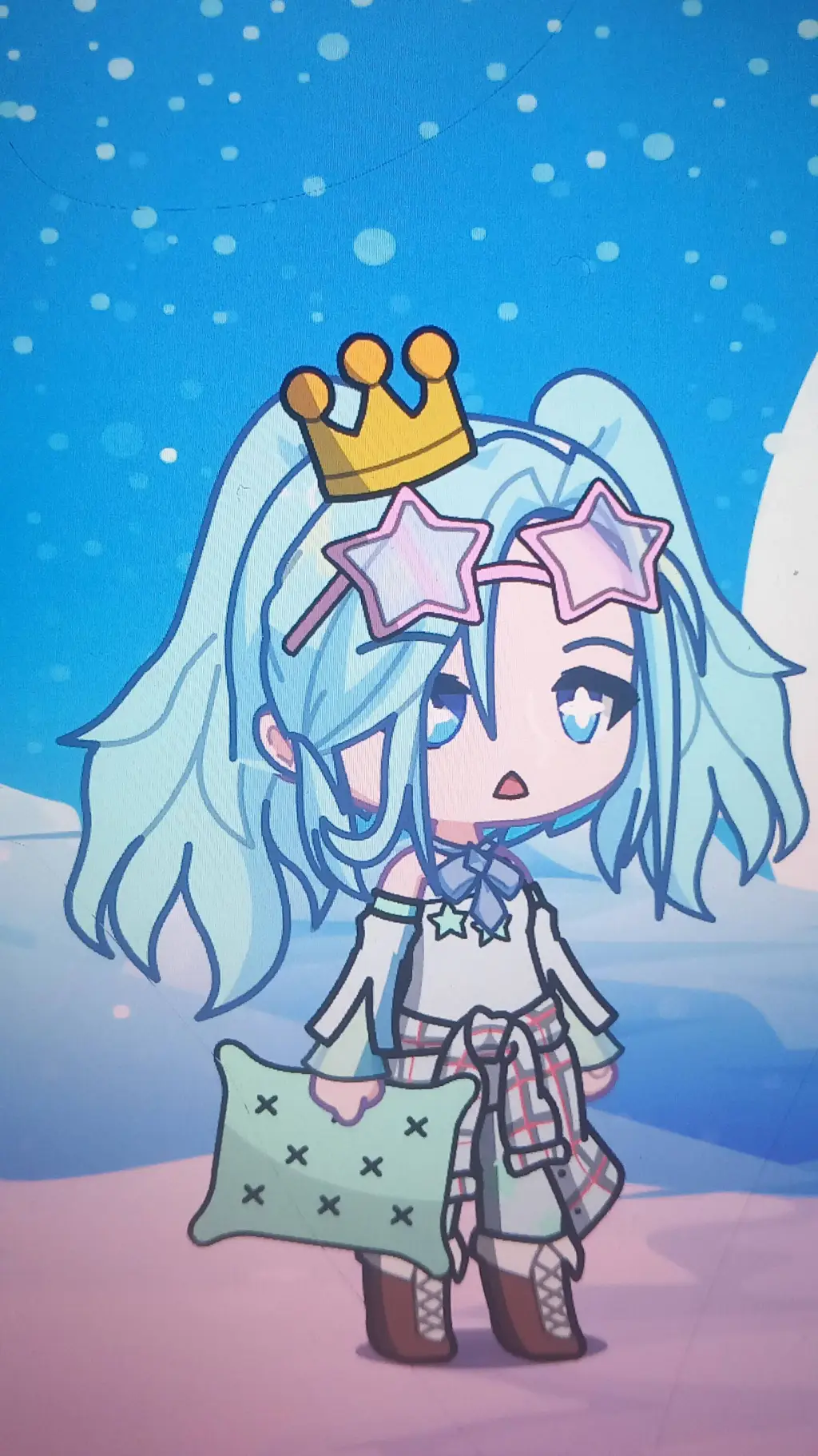 ai character: Flakey human au background