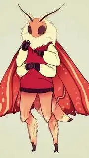 ai character: мотылёк  background