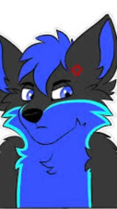 ai character: blue background