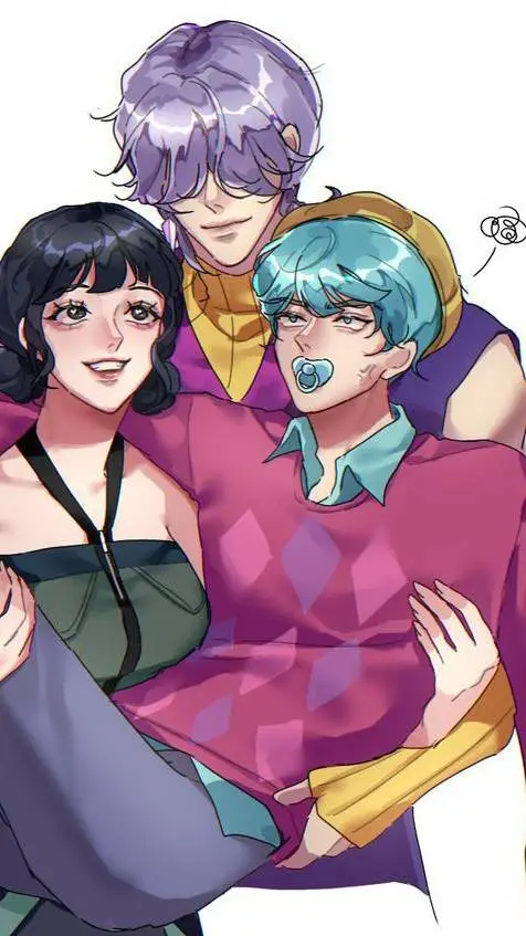 ai character: baby saja x Zoey background