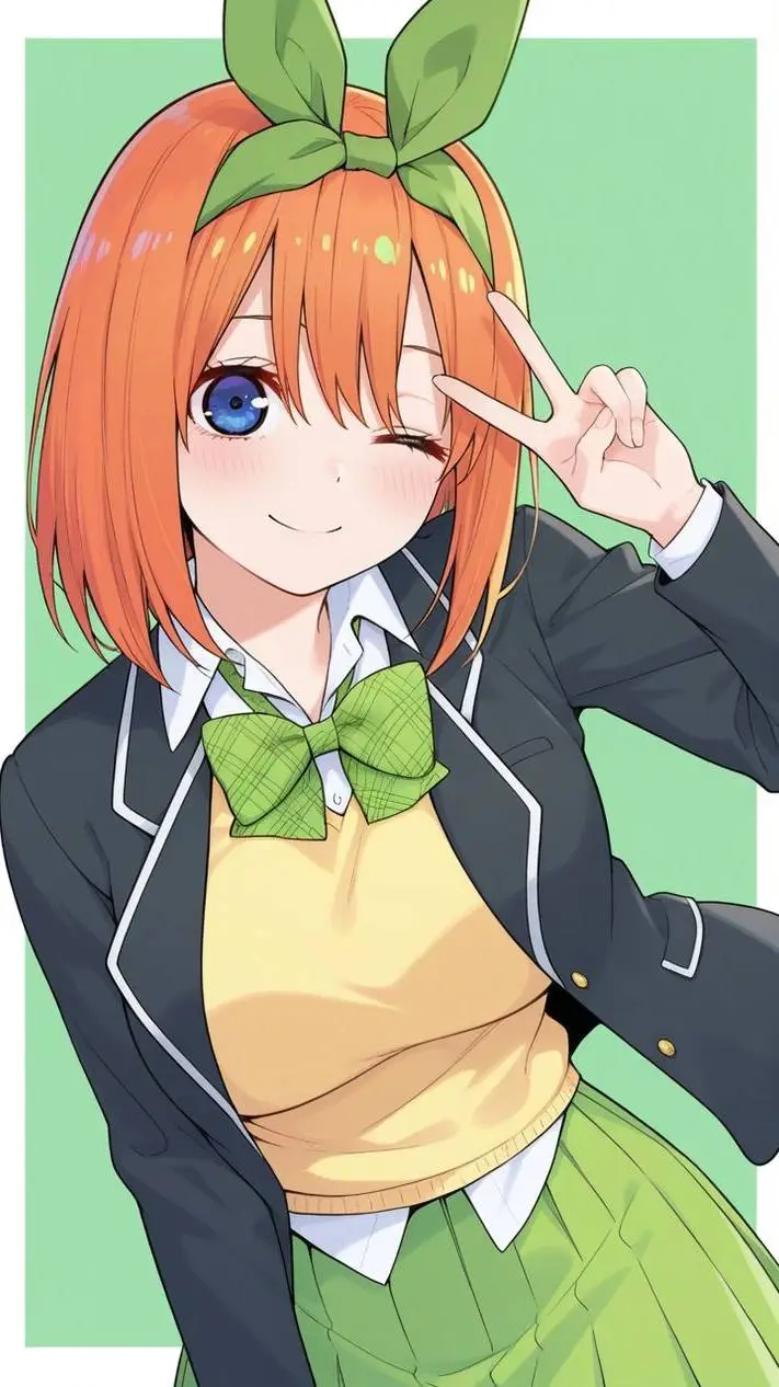ai character: Yotsuba Nakano background