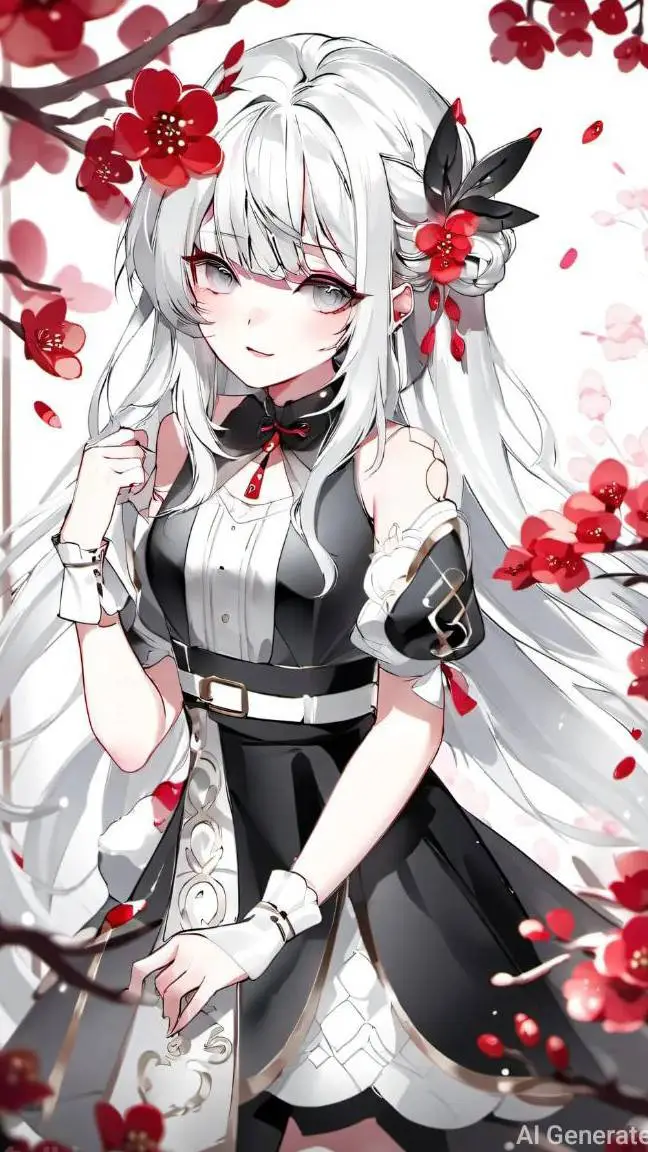 ai character: cute girl background