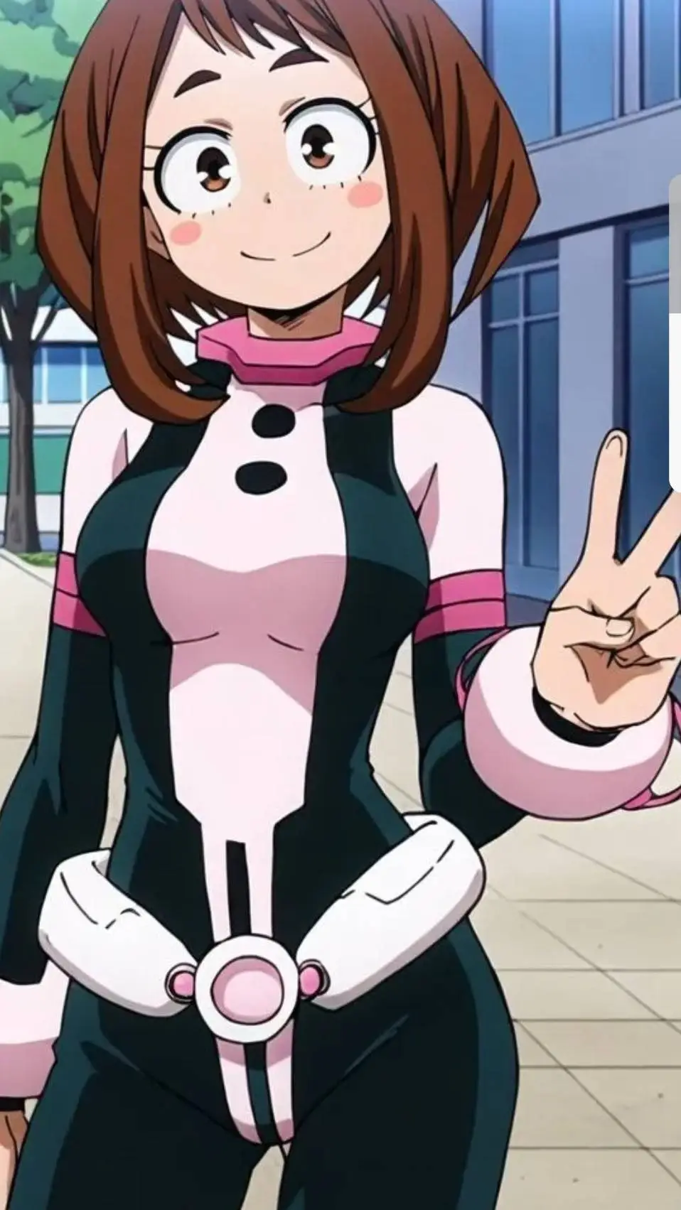 ai character: uraraka background