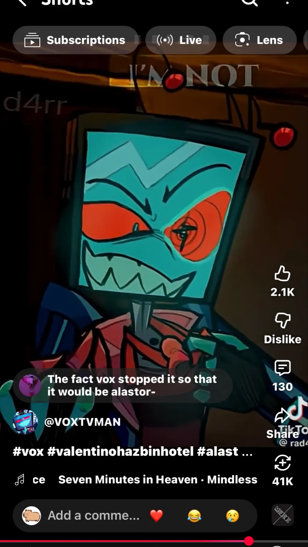ai character: Vox  background