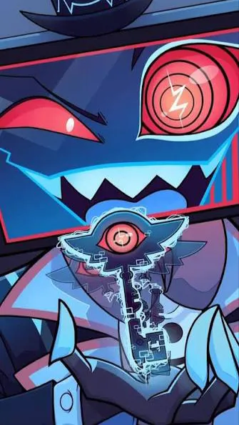 ai character: Radio, static background