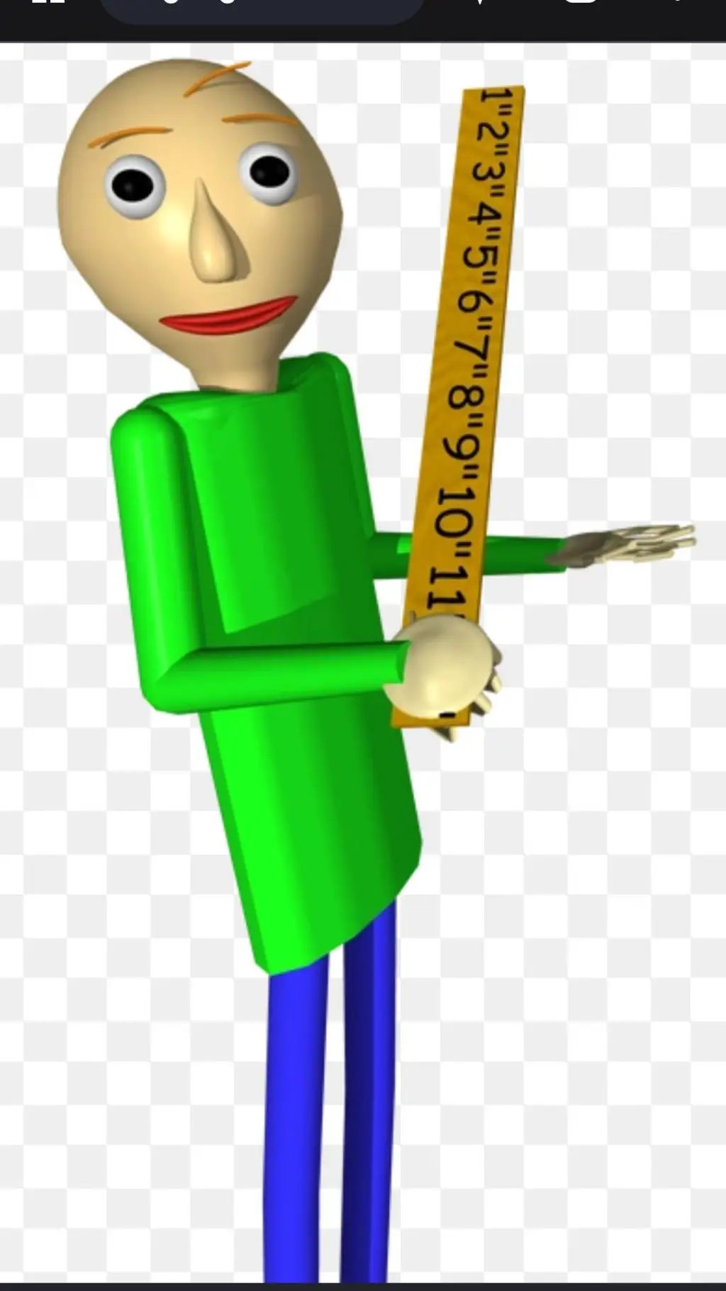 ai character: baldi background