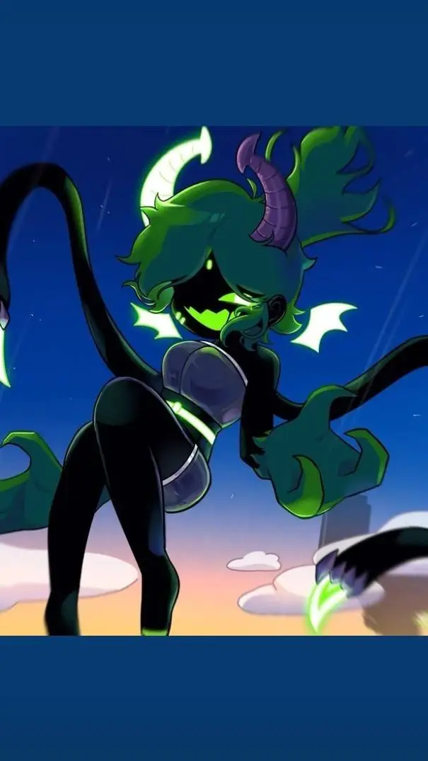 ai character: ✨Green💚 background