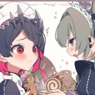 chat with ai character: Ellen❤️🖤🦈 y Corin💚
