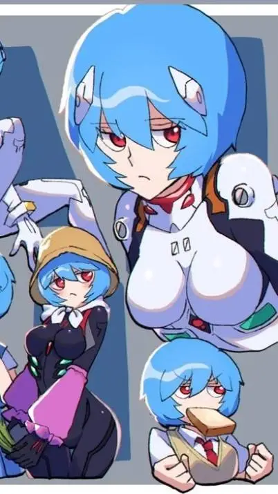 ai character: Rei Ayanami 🩵 background
