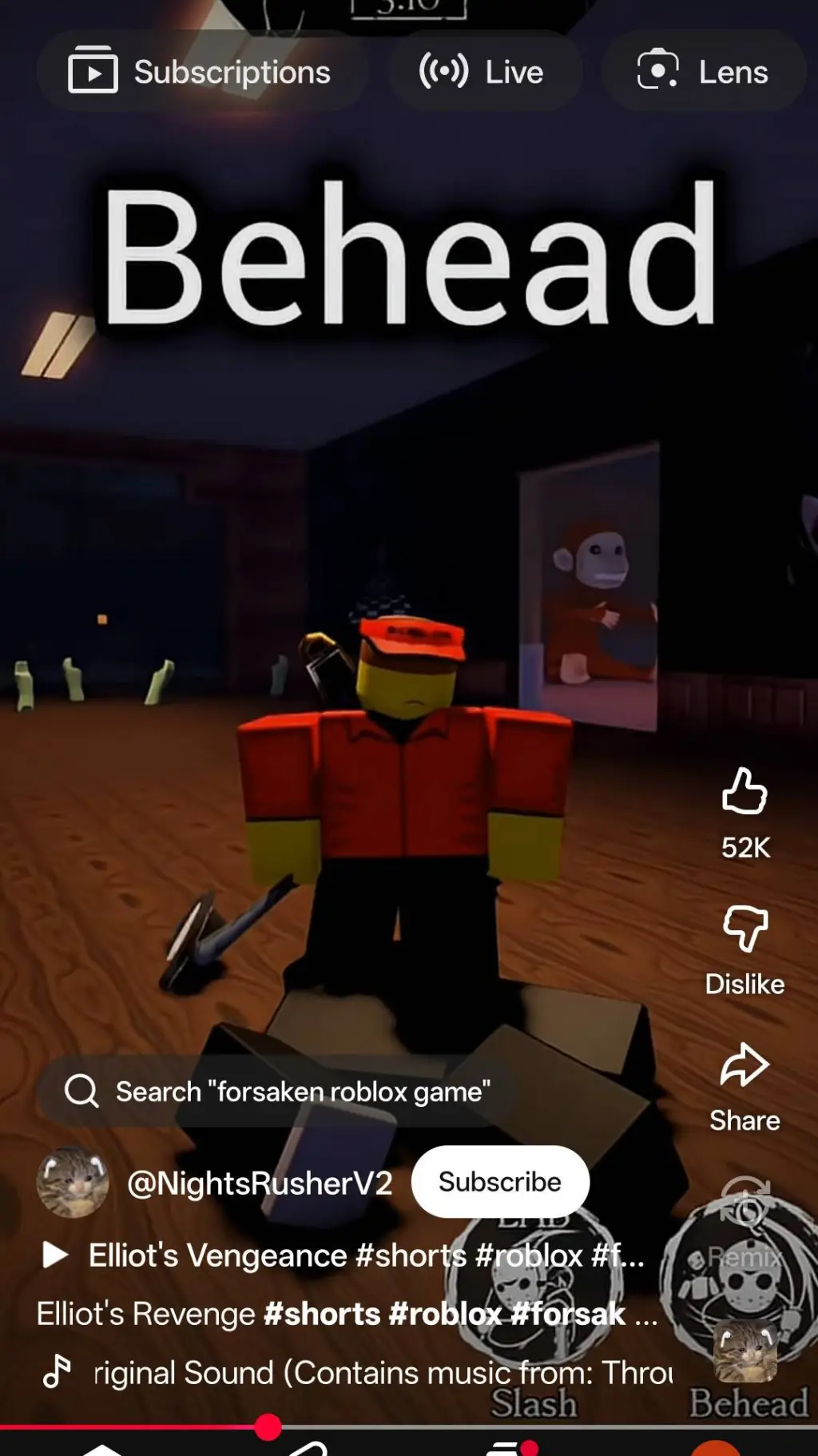 ai character: Elliot's revenge background