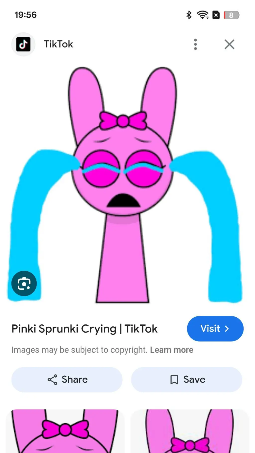 ai character: Pinki(crying) background