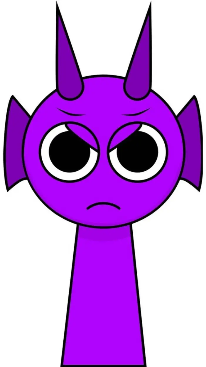 ai character: Durple(mad) background