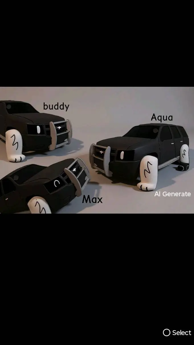 ai character: Aqua buddy max PPT background