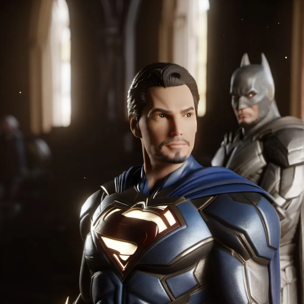 chat with ai character: Batman and Superma
